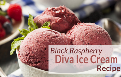 Black Raspberry Diva Ice Cream