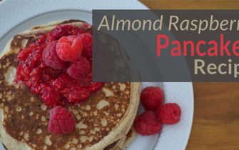 healthy Almond raspberry pancakes recipe
