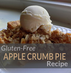 Gluten free apple crumb pie recipe