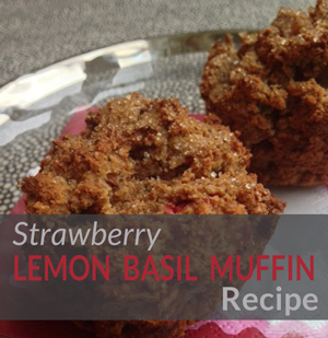 Strawberry Basil Muffin Recipe