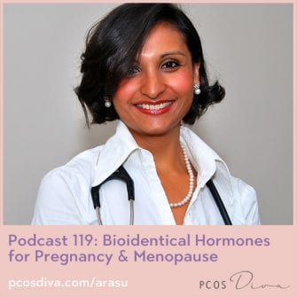 PCOS Podcast 119 - Bioidentical Hormones for Pregnancy & Menopause
